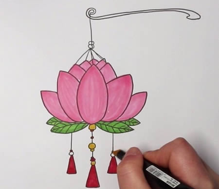 元宵節(jié)花燈簡(jiǎn)筆畫怎么畫
