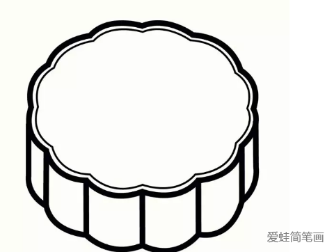 中秋節月餅簡筆畫步驟