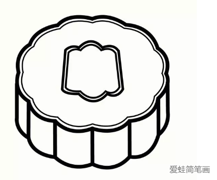 中秋節月餅簡筆畫步驟