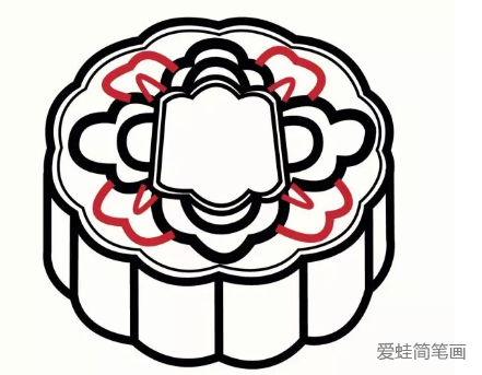 中秋節月餅簡筆畫步驟