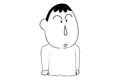 蠟筆小新阿呆簡筆畫教程