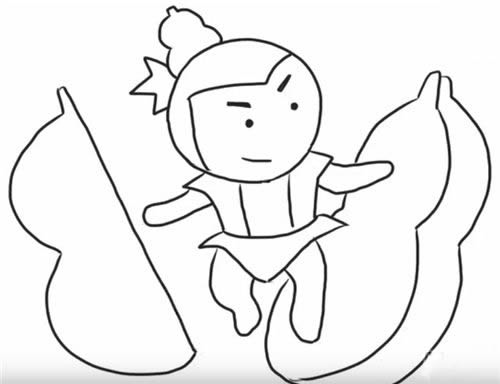 關(guān)于葫蘆娃的簡(jiǎn)筆畫教程