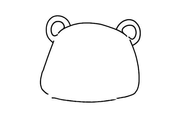 熊本熊簡(jiǎn)筆畫(huà)步驟