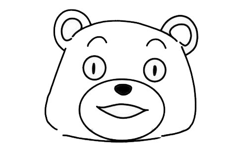 熊本熊簡(jiǎn)筆畫(huà)步驟