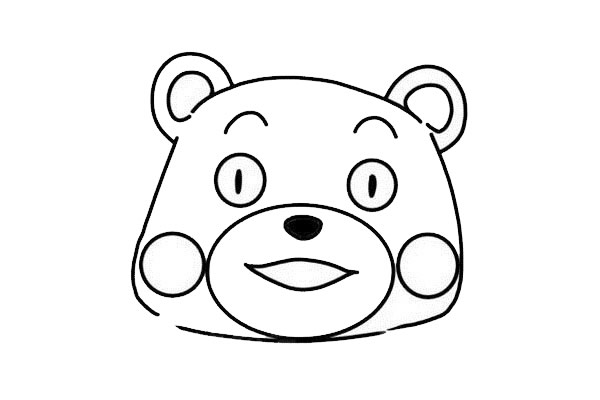 熊本熊簡(jiǎn)筆畫(huà)步驟