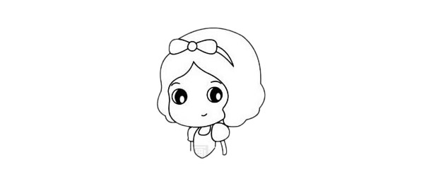 白雪公主簡筆畫的畫法