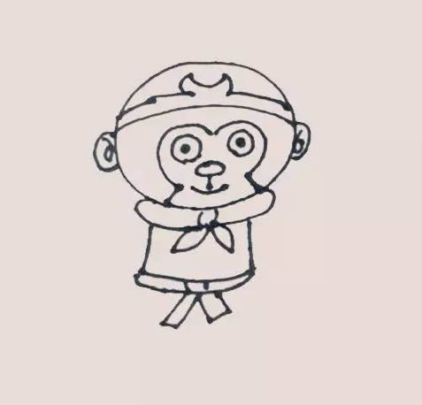 卡通人物孫悟空簡筆畫