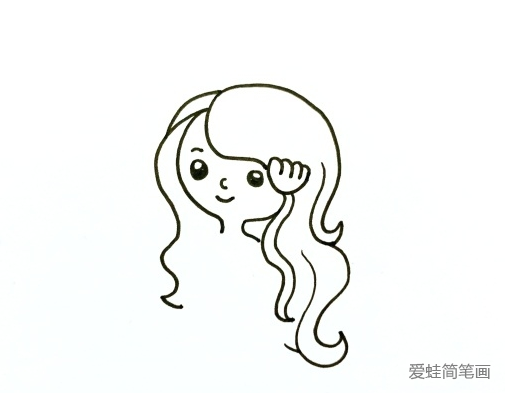 美人魚簡筆畫步驟