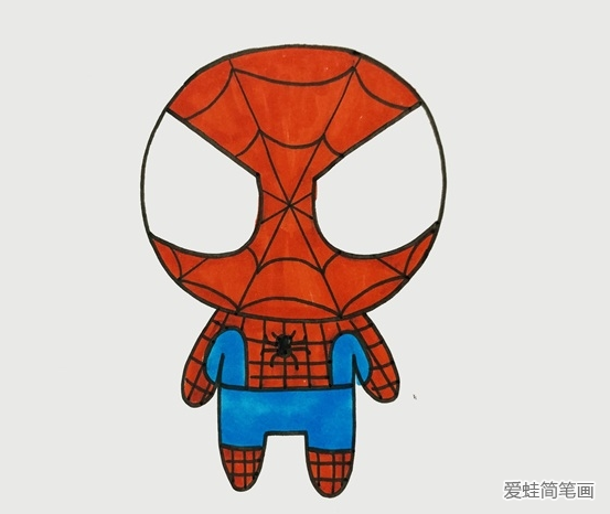 蜘蛛俠兒童簡筆畫 蜘蛛俠兒童簡筆畫