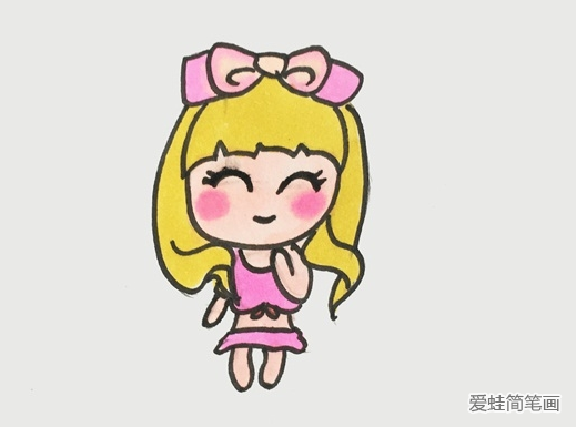 美少女簡筆畫步驟