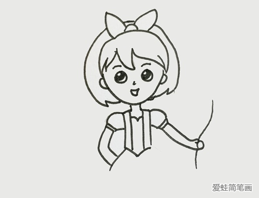 漂亮的漫畫少女簡(jiǎn)筆畫