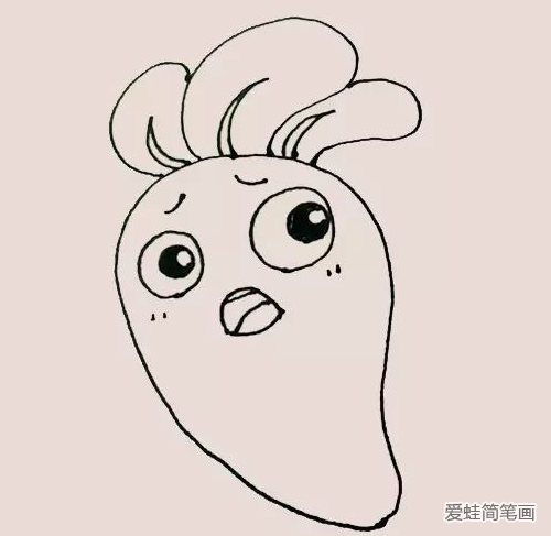 保衛(wèi)蘿卜簡筆畫步驟