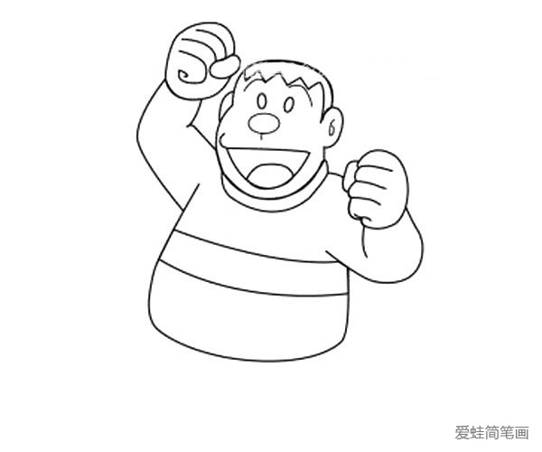 胖虎簡筆畫 怎么畫胖虎簡筆畫