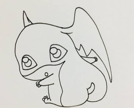 數(shù)碼寶貝簡(jiǎn)筆畫(huà)步驟
