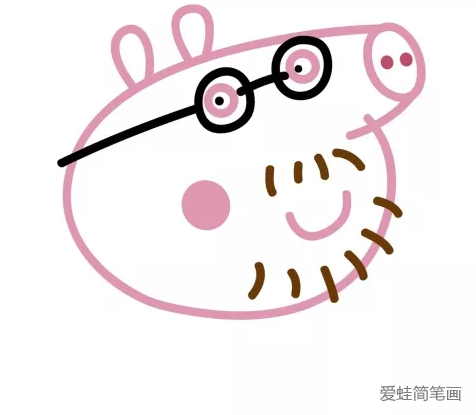 小豬佩奇豬爸爸簡(jiǎn)筆畫教程