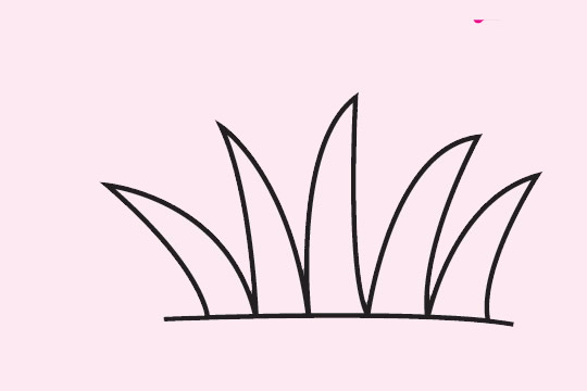 幾幅簡(jiǎn)單的草叢簡(jiǎn)筆畫(huà)