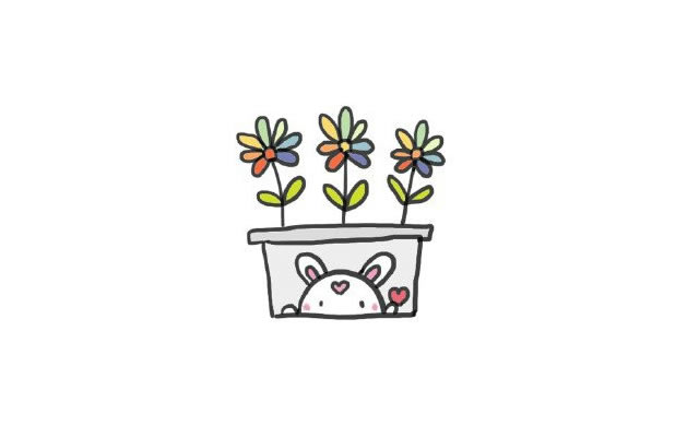 分享幾組盆栽簡筆畫 分享幾組盆栽簡筆畫