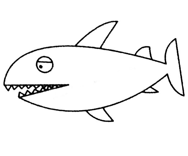 13款關(guān)于鯊魚的簡(jiǎn)筆畫大全 13款關(guān)于鯊魚的簡(jiǎn)筆畫大全