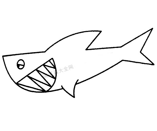 13款關(guān)于鯊魚的簡(jiǎn)筆畫大全 13款關(guān)于鯊魚的簡(jiǎn)筆畫大全