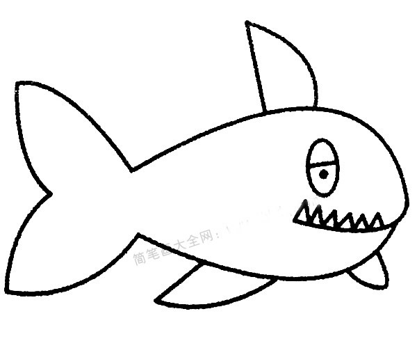 13款關(guān)于鯊魚的簡(jiǎn)筆畫大全 13款關(guān)于鯊魚的簡(jiǎn)筆畫大全