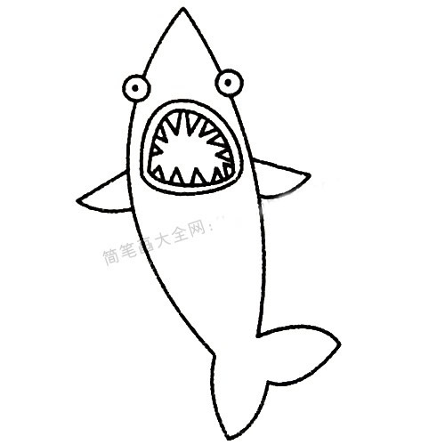 13款關(guān)于鯊魚的簡(jiǎn)筆畫大全 13款關(guān)于鯊魚的簡(jiǎn)筆畫大全