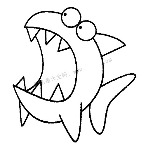 13款關(guān)于鯊魚的簡(jiǎn)筆畫大全 13款關(guān)于鯊魚的簡(jiǎn)筆畫大全