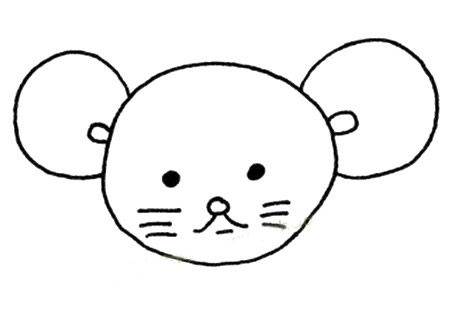 五步畫(huà)出可愛(ài)的小老鼠