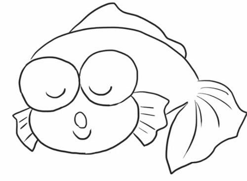 可愛的金魚簡筆畫教程