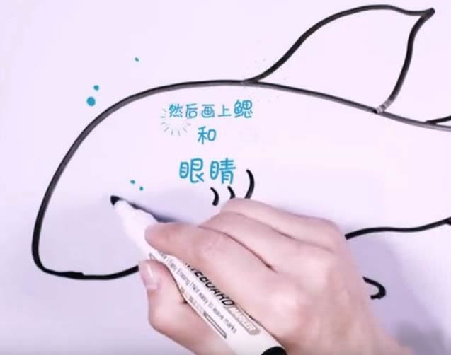 兇狠的鯊魚簡(jiǎn)筆畫教程