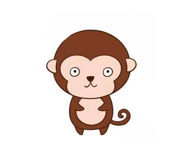 呆萌可愛的猴子簡(jiǎn)筆畫涂色 呆萌可愛的猴子簡(jiǎn)筆畫涂色