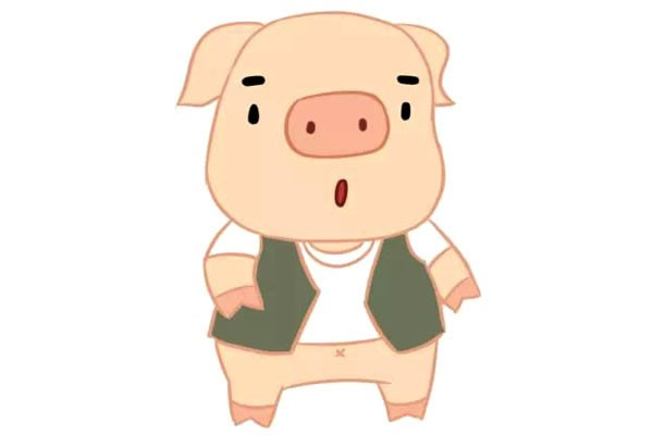一步步教你畫卡通的小豬