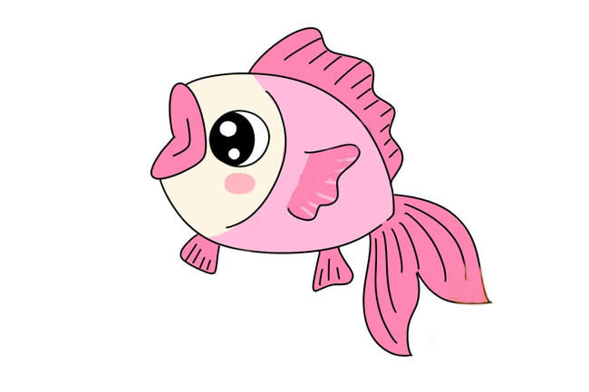 可愛(ài)漂亮的粉色小魚簡(jiǎn)筆畫 可愛(ài)漂亮的粉色小魚簡(jiǎn)筆畫