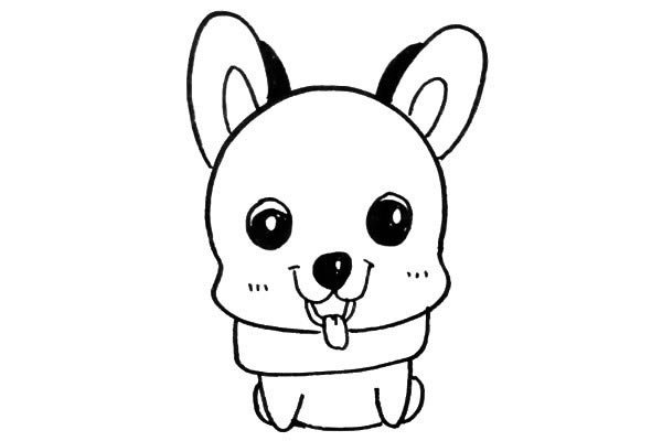 一只可愛(ài)的小狗簡(jiǎn)筆畫 一只可愛(ài)的小狗簡(jiǎn)筆畫