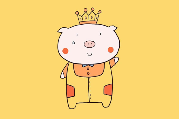9張可愛的卡通小豬簡(jiǎn)筆畫大全 9張可愛的卡通小豬簡(jiǎn)筆畫大全