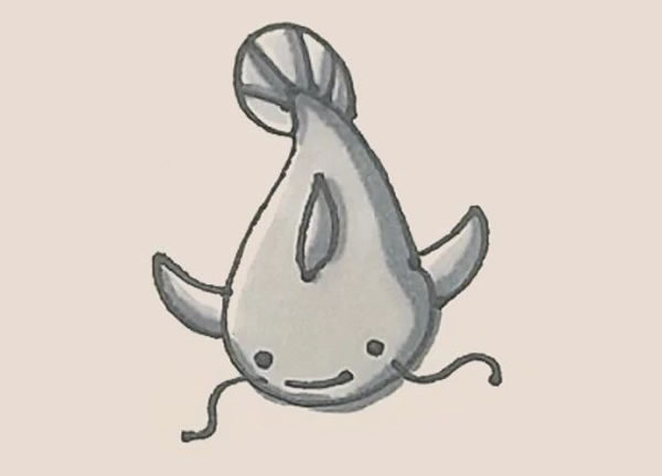 鯰魚(yú)簡(jiǎn)筆畫(huà)教程