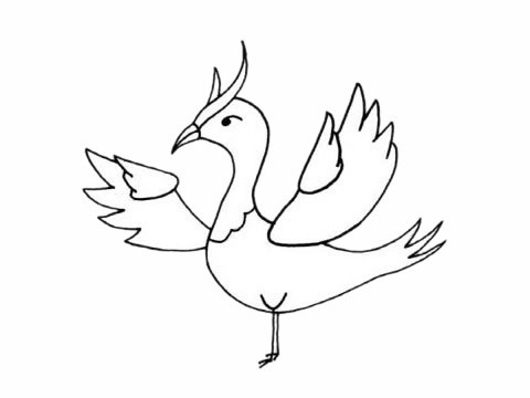 關(guān)于鳳凰的簡筆畫