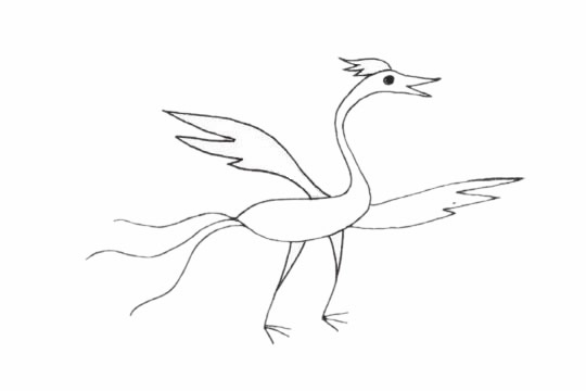 鳳凰的簡單畫法