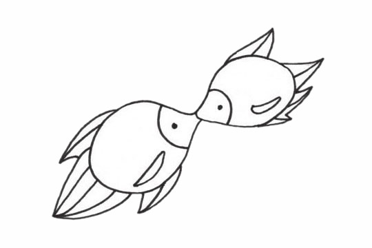 兩只接吻魚(yú)的簡(jiǎn)筆畫(huà) 兩只接吻魚(yú)的簡(jiǎn)筆畫(huà)