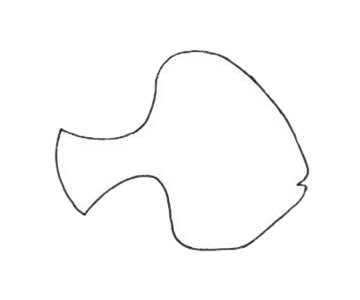 黃鰭鯧簡(jiǎn)筆畫(huà)步驟教程