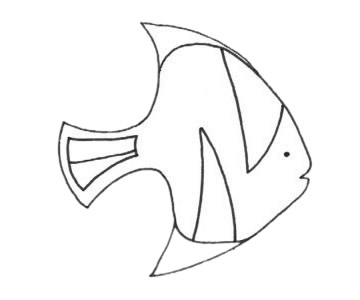 黃鰭鯧簡(jiǎn)筆畫(huà)步驟教程