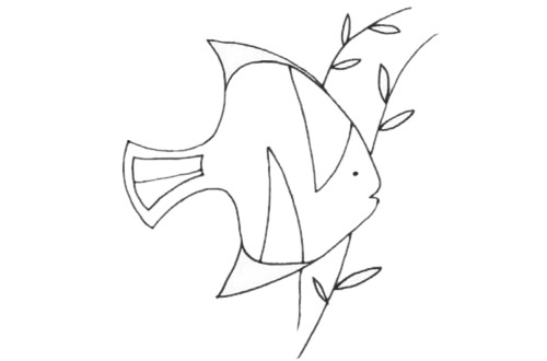 黃鰭鯧簡(jiǎn)筆畫(huà)步驟教程