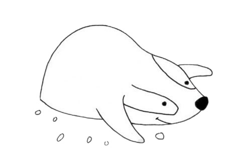 關于獾的簡筆畫