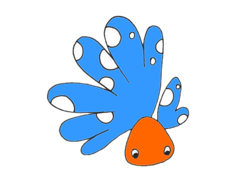 可愛(ài)的孔雀魚(yú)簡(jiǎn)筆畫(huà) 可愛(ài)的孔雀魚(yú)簡(jiǎn)筆畫(huà)