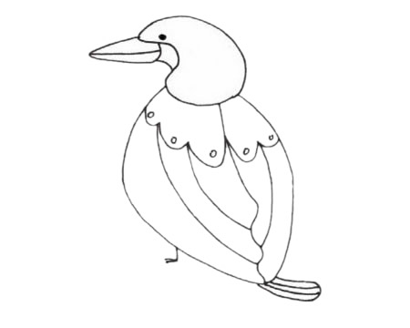 鸕鶿兒童簡(jiǎn)筆畫
