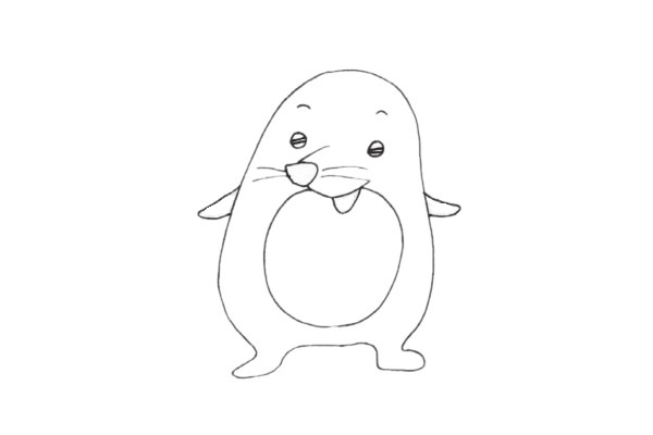 鼴鼠簡筆畫步驟教程