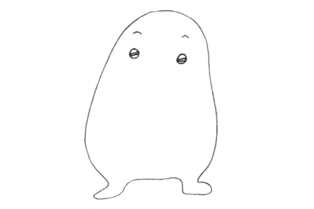 鼴鼠簡筆畫步驟教程