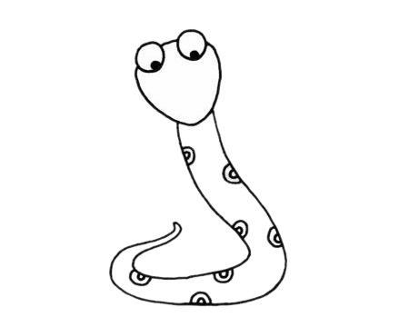關(guān)于蛇的兒童簡筆畫