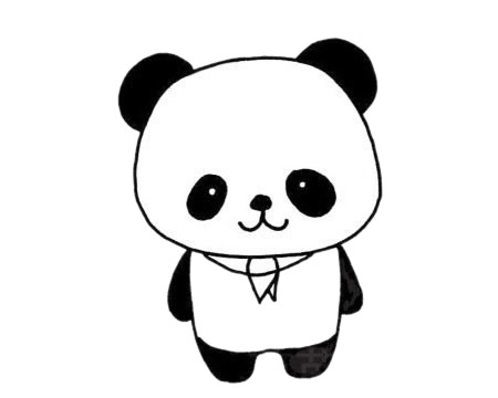 卡通的大熊貓簡(jiǎn)筆畫