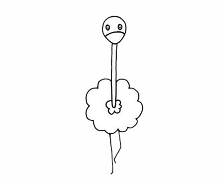 一組關于鴕鳥的簡筆畫大全