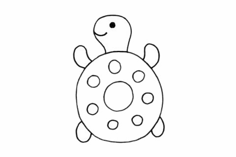 一步步教你畫(huà)簡(jiǎn)單的烏龜